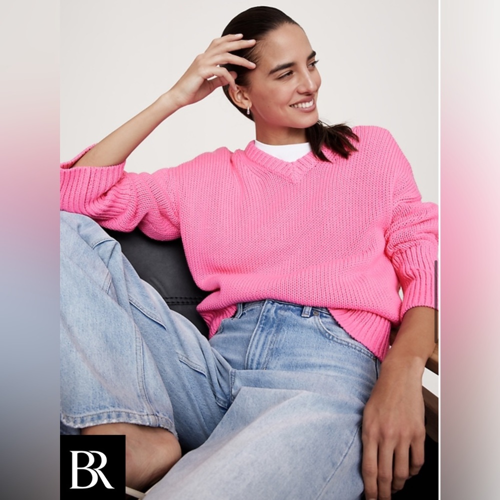 Banana Republic Vibrant Pink Pullover